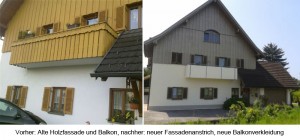 Rennovierung Balkon und Fassade